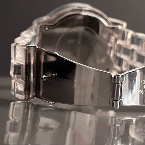 MICHAEL KORS MK-5235 Chronograph Quartz White Mother of Pearl Dial Lucite Watch - Picture 7 of 16